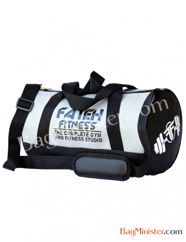 PU Rexine Black Color Gym Bag